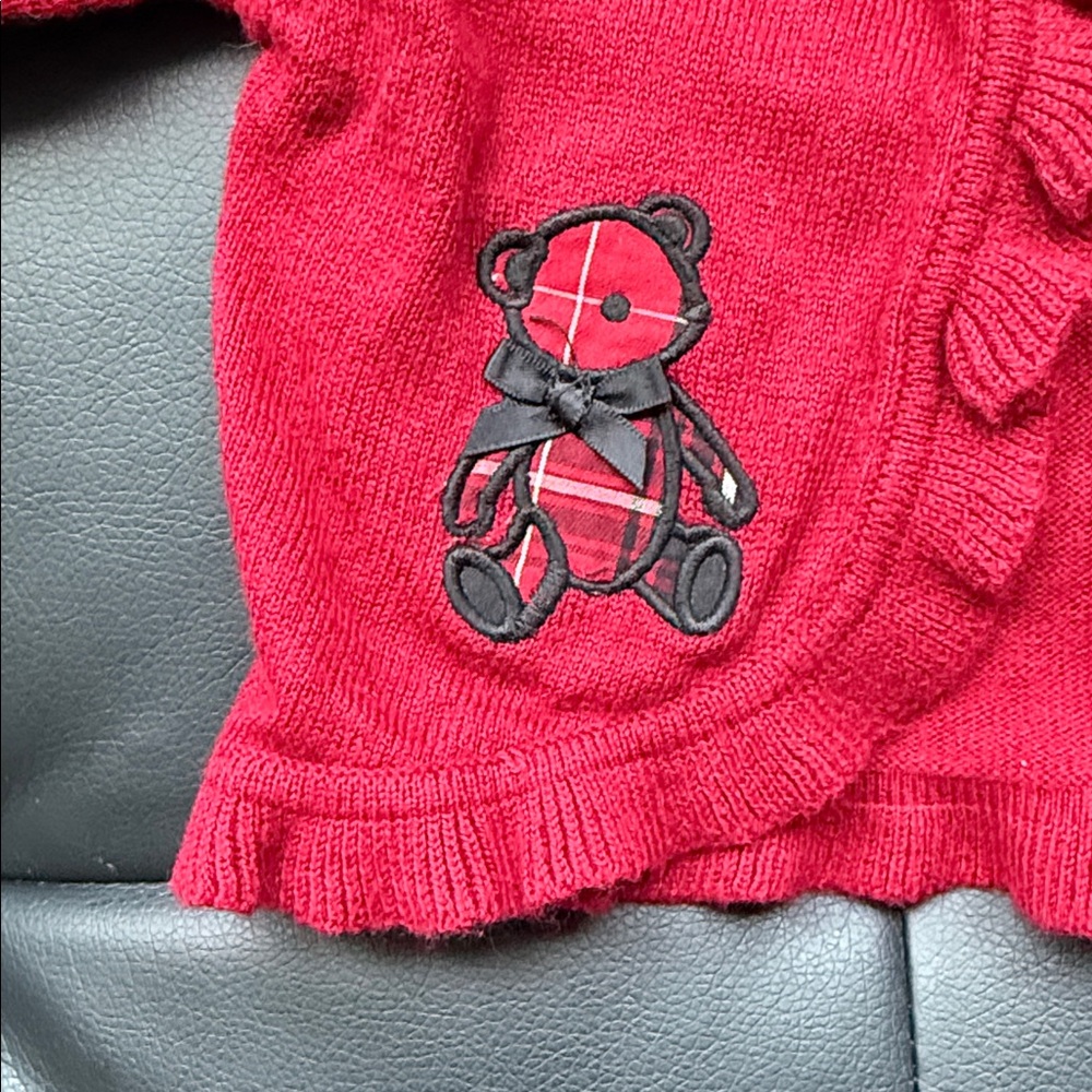 Gymboree Red Ruffle Sweater - Picture 4 of 6
